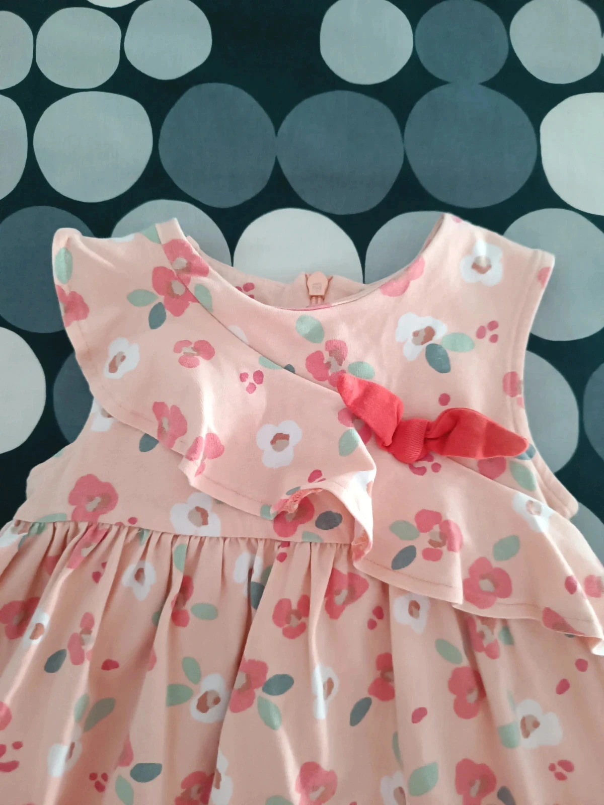 Mayoral jurk 12 maanden - Roze bloemen & schattige strik 🌷 – photo 3
